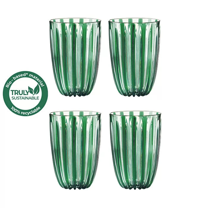 DOLCEVITA SET OF 4 GLASSES - Emerald Green