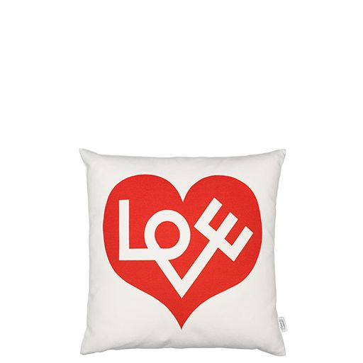 Graphic Print Pillows - Love Heart Red,   Alexander Girard