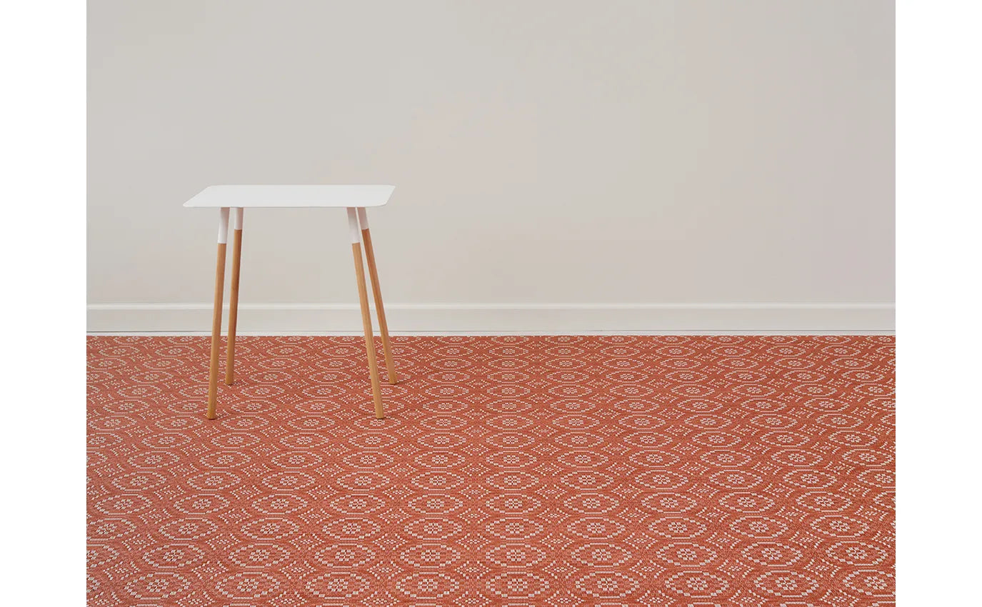 35x48 Woven Floor Mat Overshot Paprika