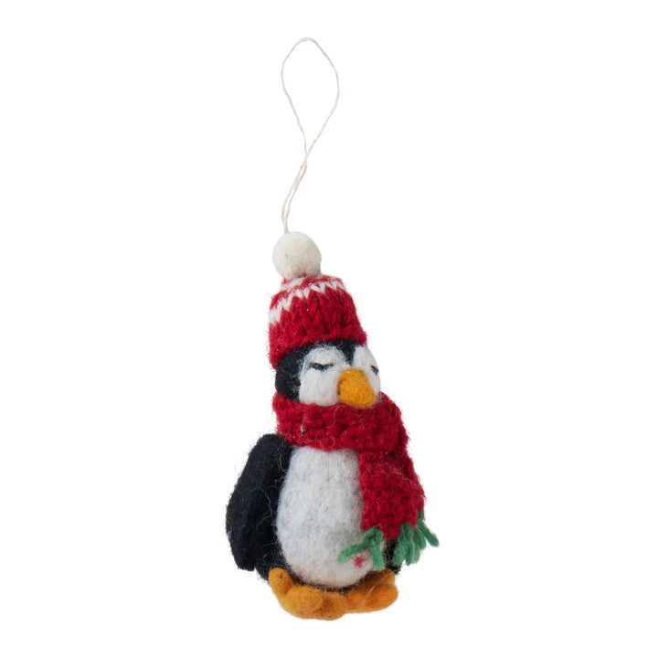PENGUIN ornaments felted wool