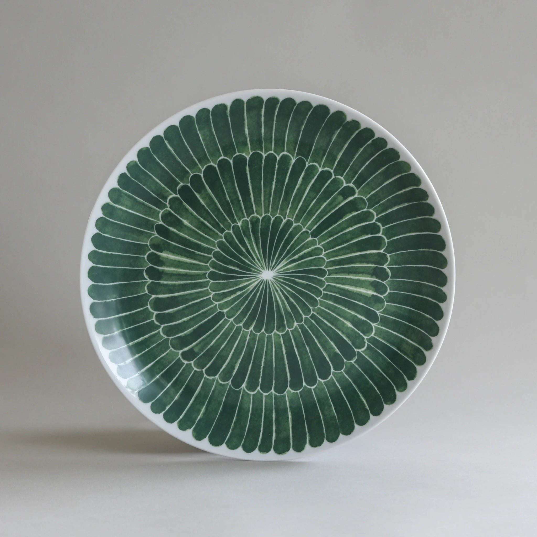 Selma side plate feather green Ø 21 cm