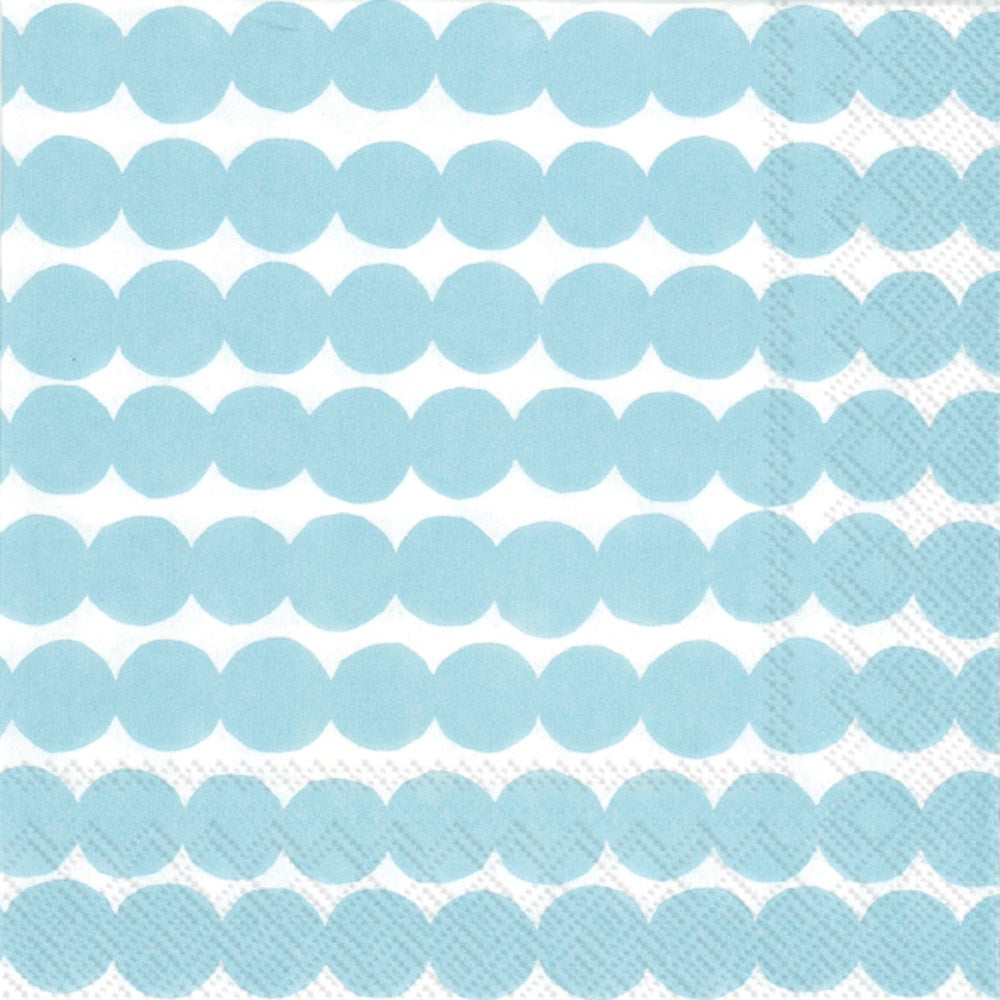 Marimekko paper napkins - Lunch size RASYMATTO light blue