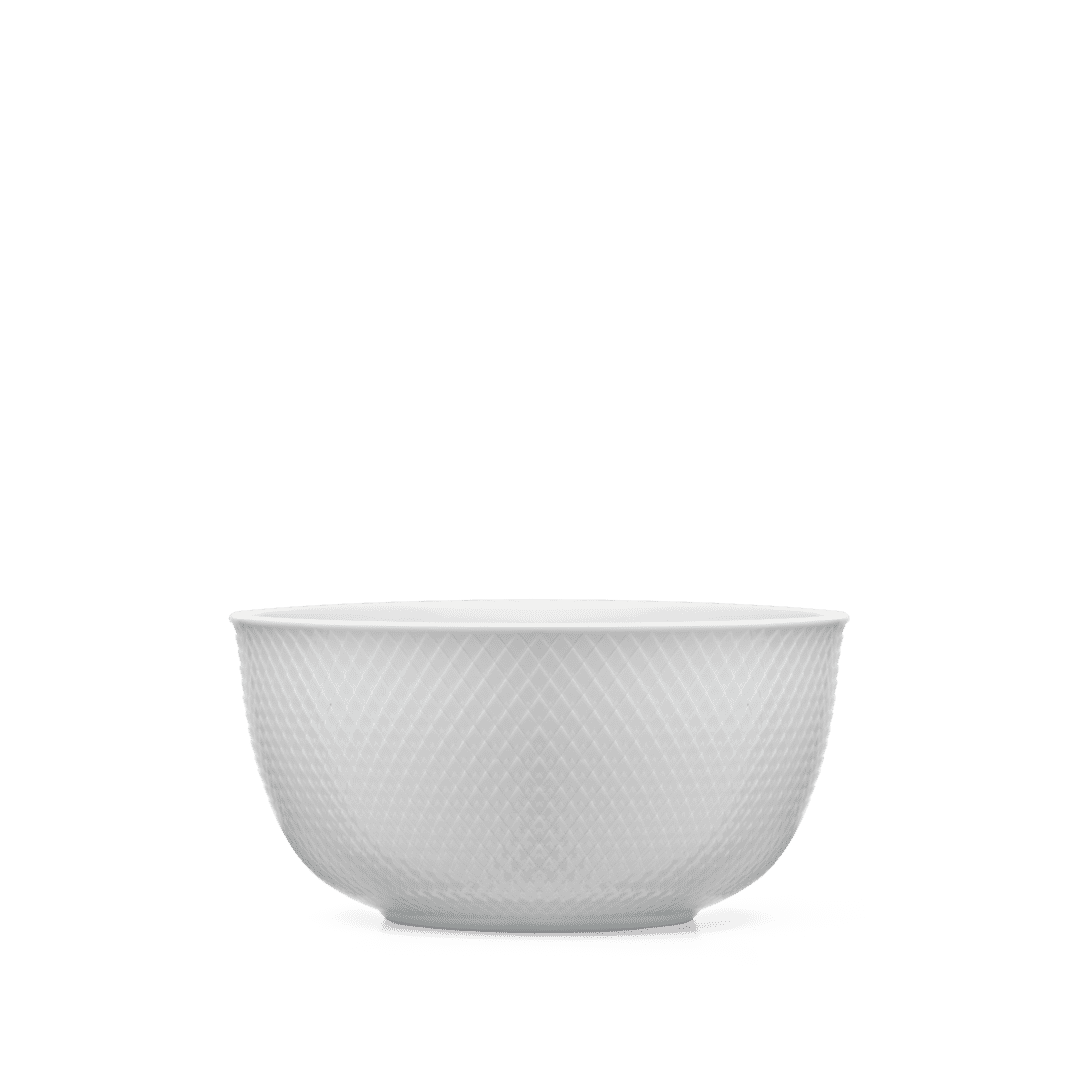 White Rhombe Serving Bowl Ø 17.5 cm