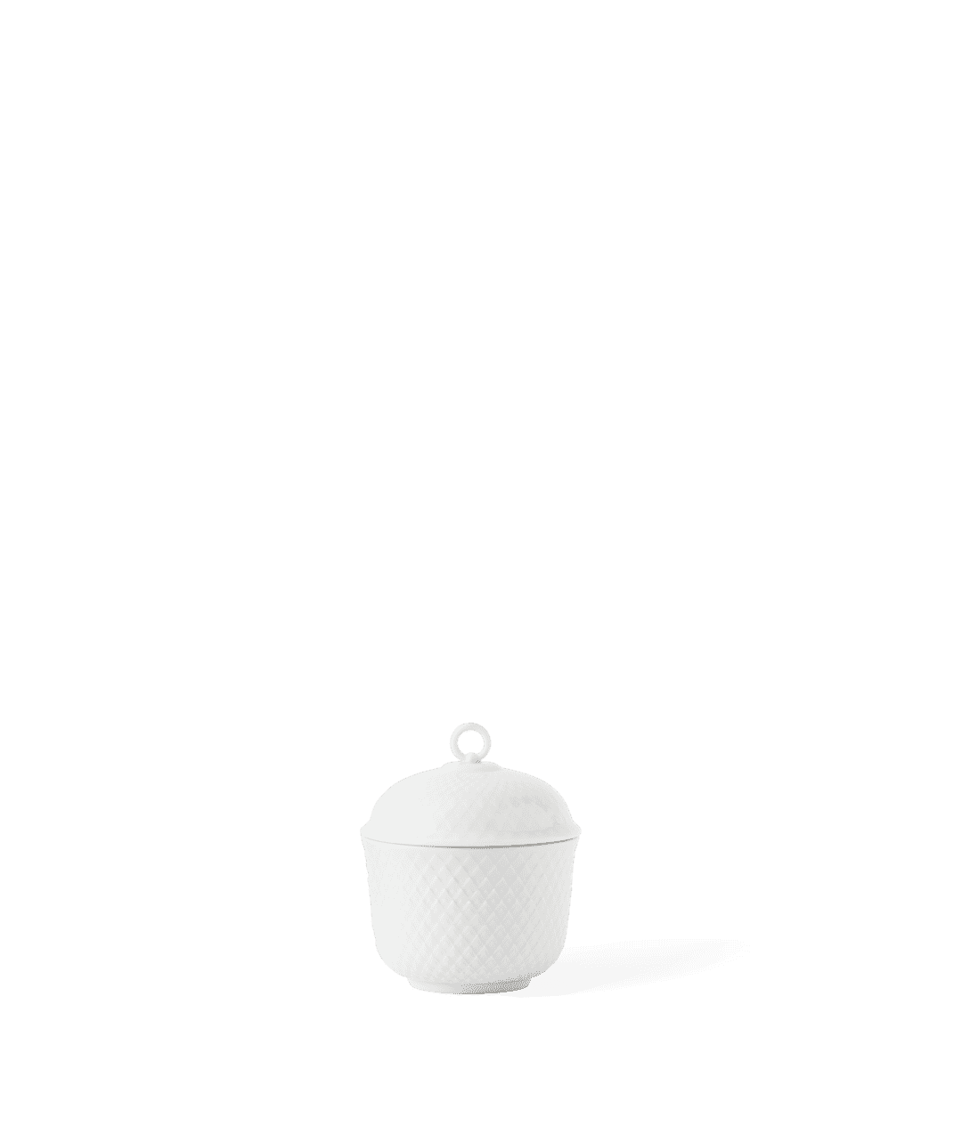 White Rhombe Sugar Bowl Ø8.5 cm *