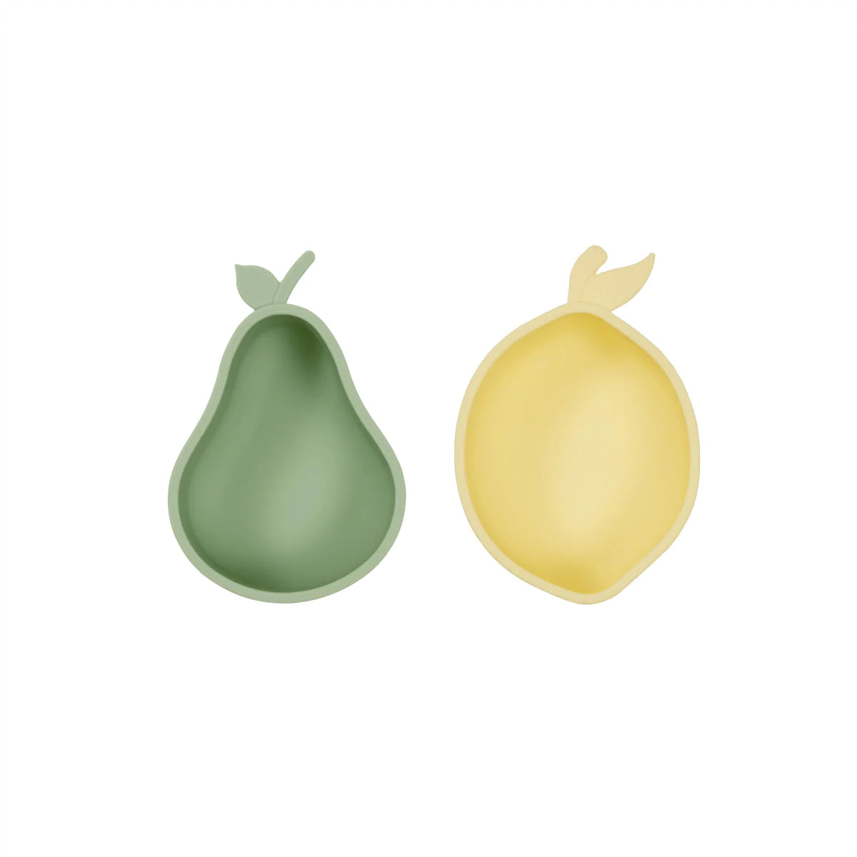 Yummy Lemon & Pear Snack Bowl × 2 Yellow / Green