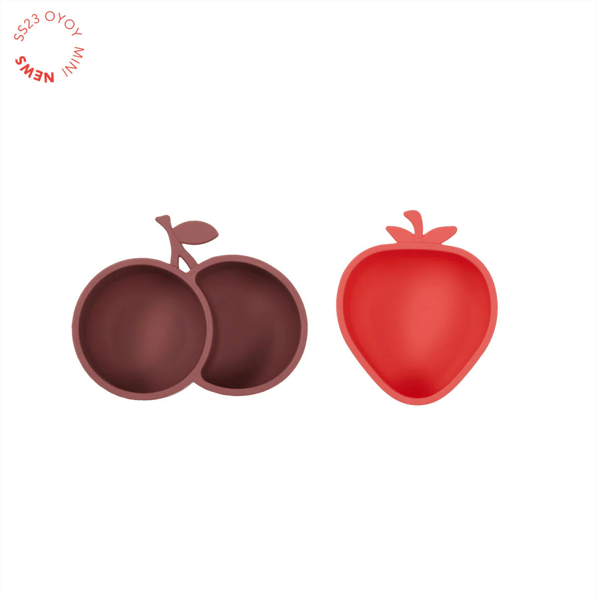 Yummy Strawberry & Cherry Snack Bowl × 2 Cherry Red / Nutmeg