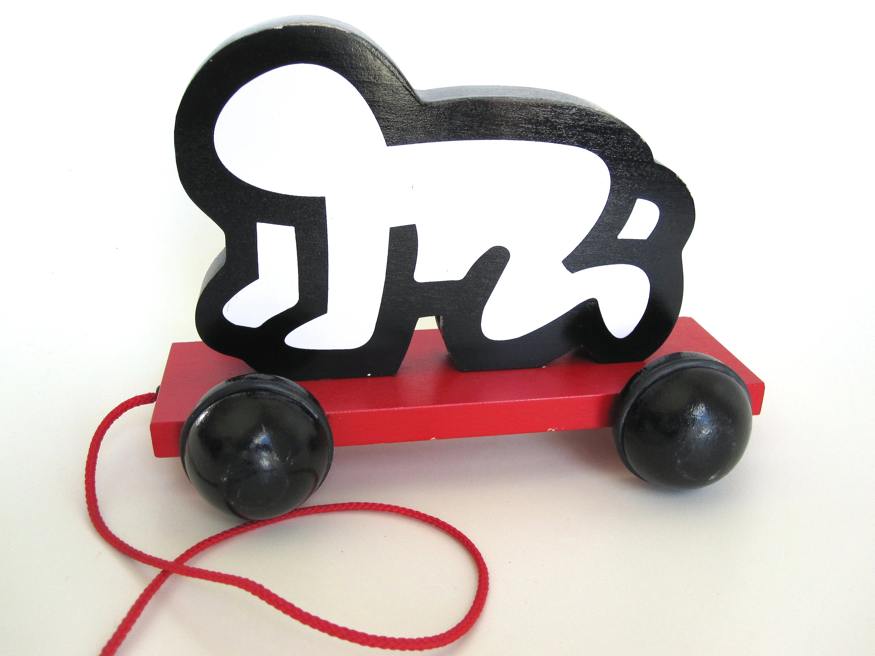Keith Haring wooden pull toy * LAST ONE*