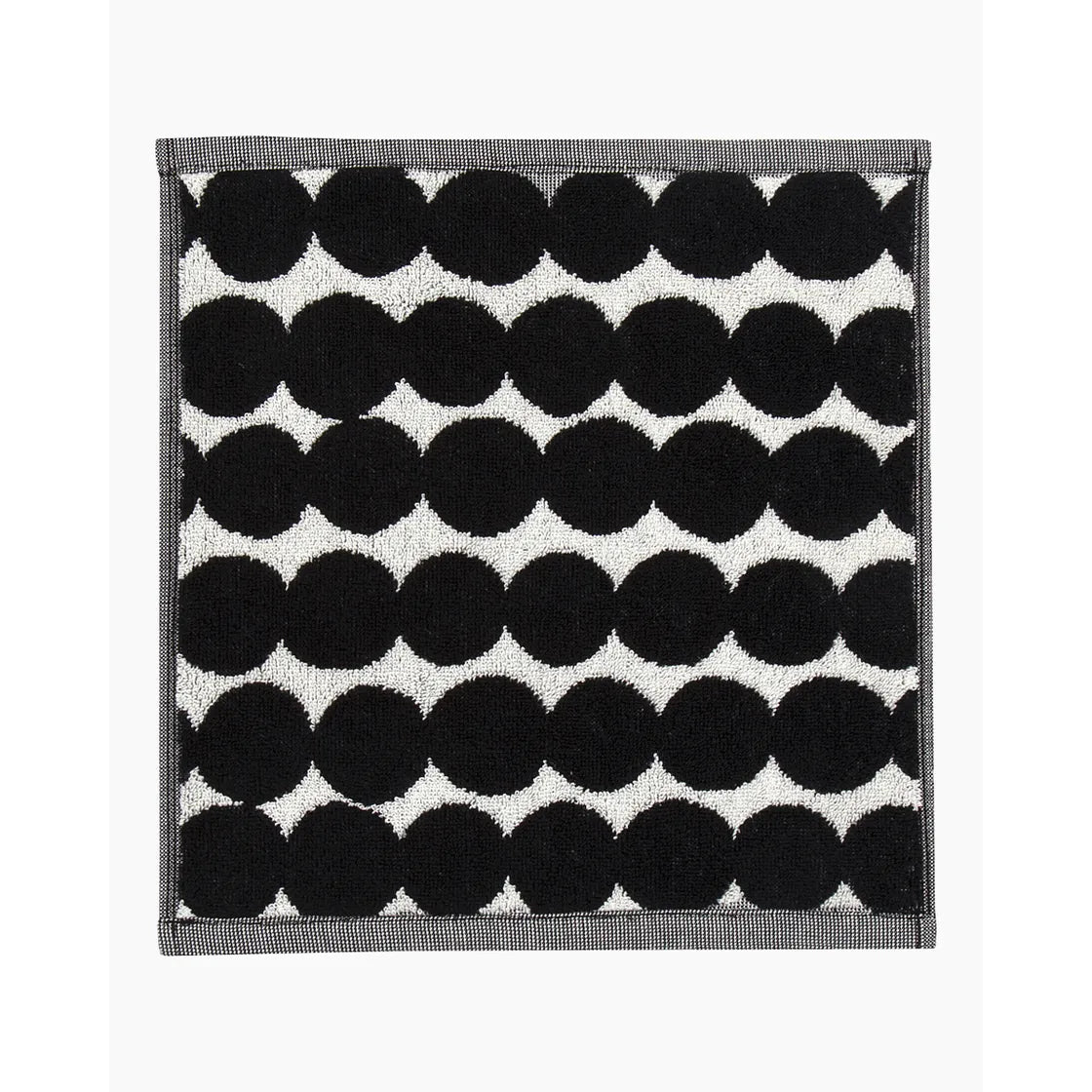 Räsymatto Mini Towel 30x30 Cm white black