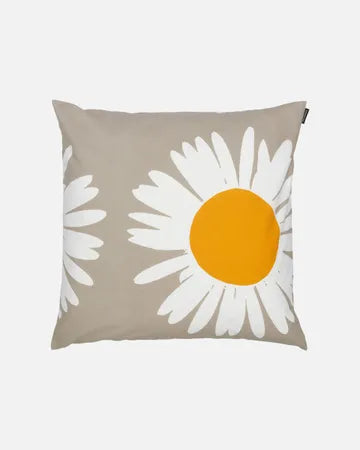 Auringonkukka Cushion Cover  / pillow 50 X 50 Cm Beige, white , yellow 072193 810