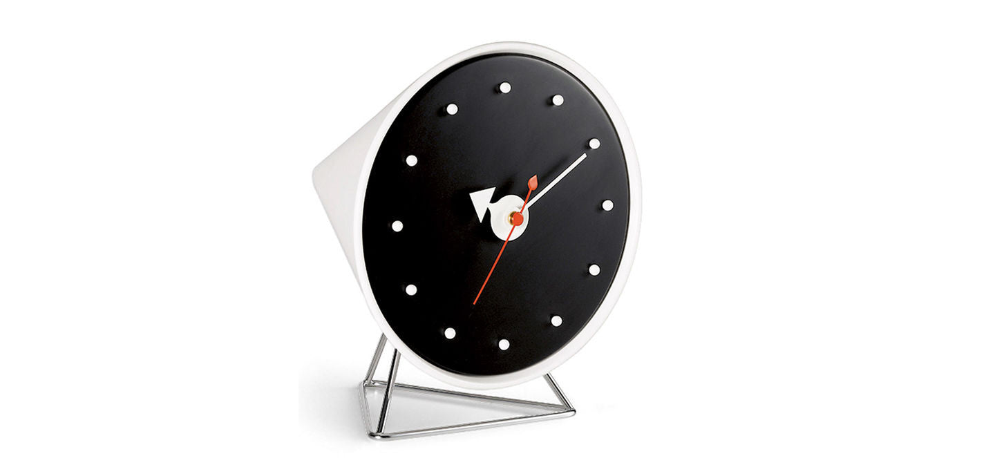Cone desk clock by George Nelson for Vitra