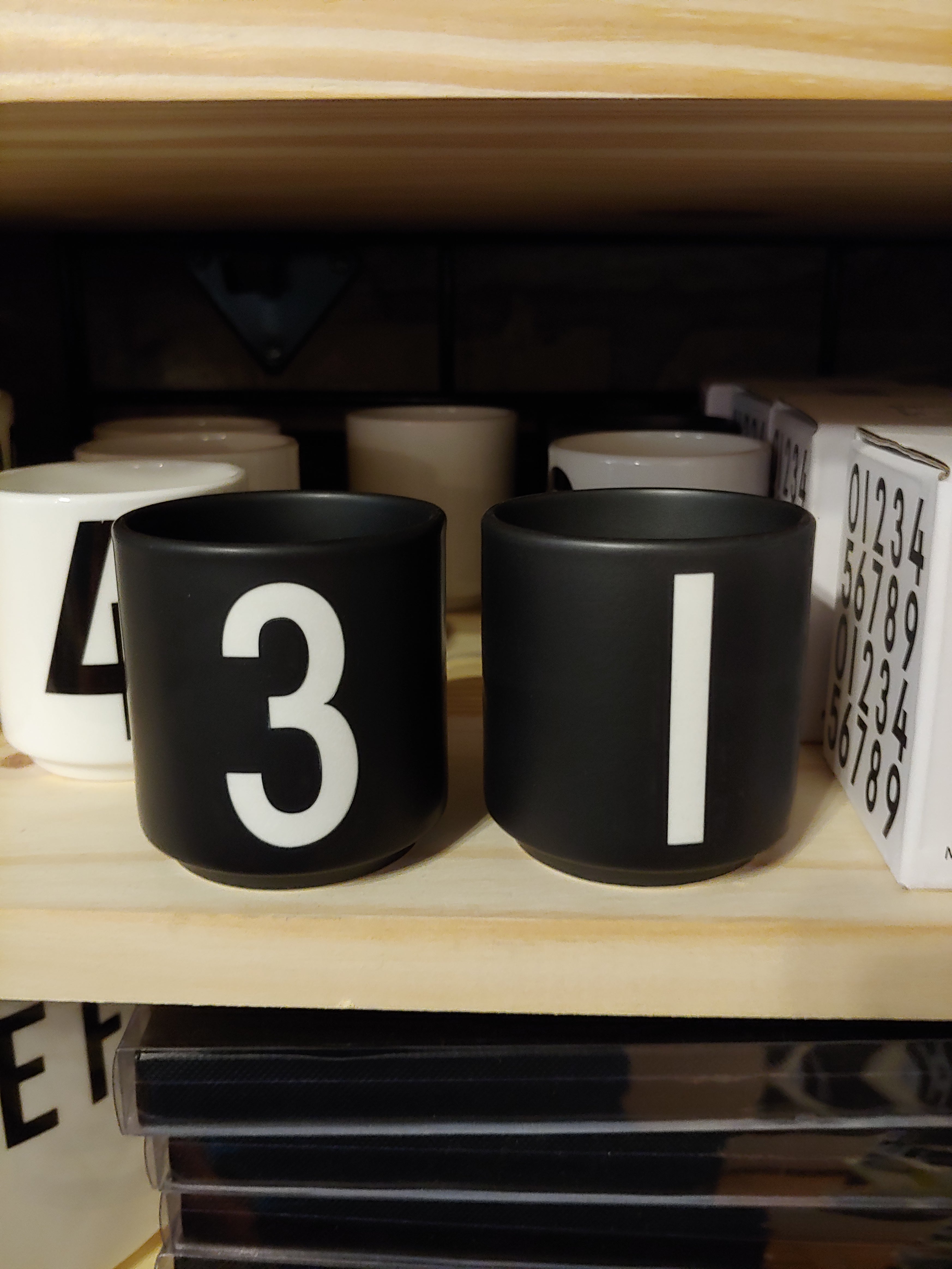 Design Letters Espresso cups set / MINI CUP SET -Black