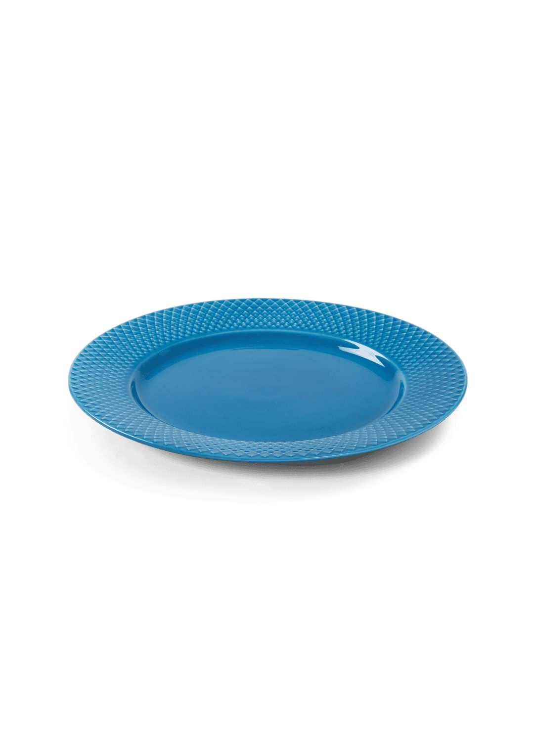 Rhombe Color Dinner plate blue Ø27