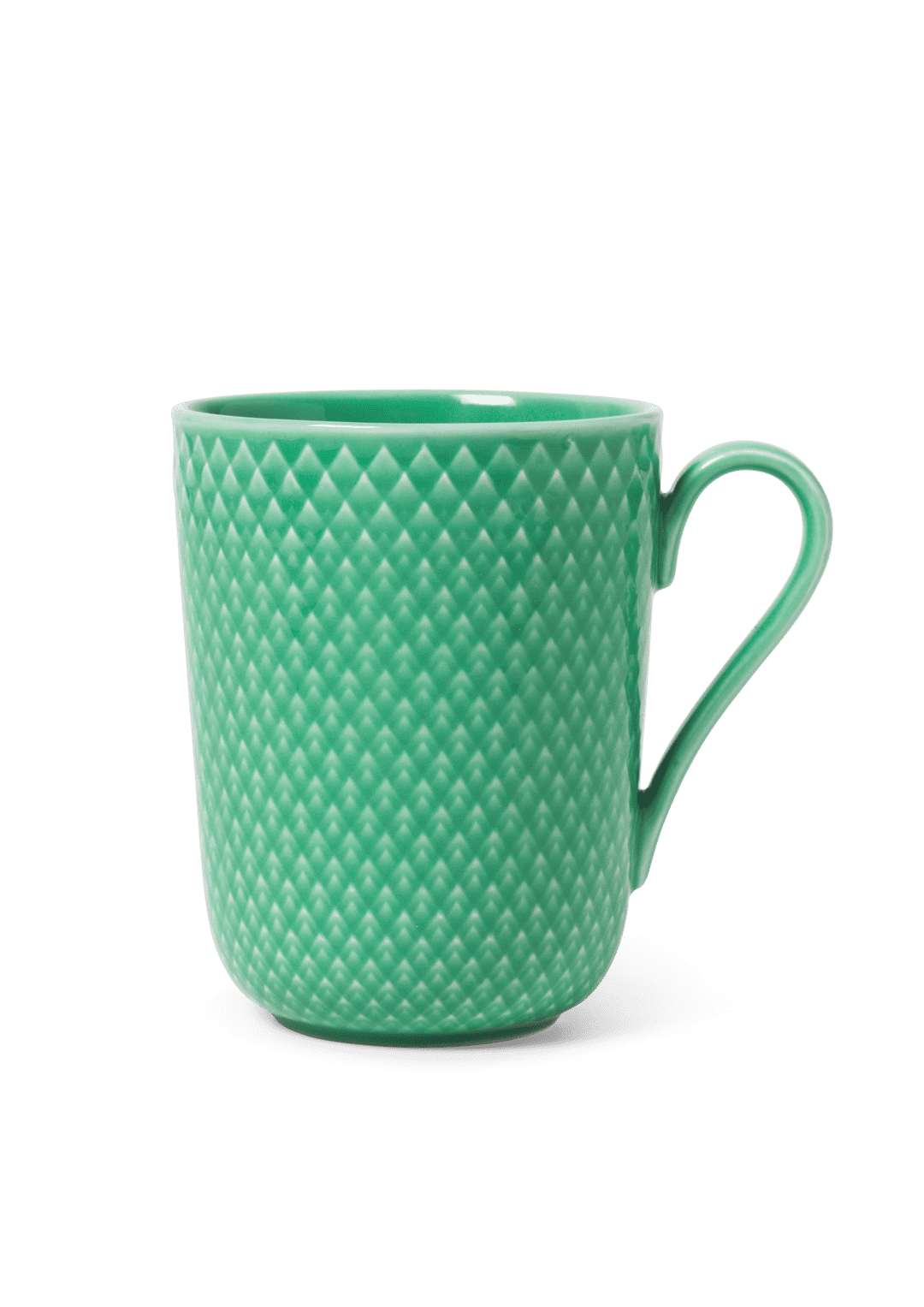 Rhombe Color Mug with handle 33cl Green