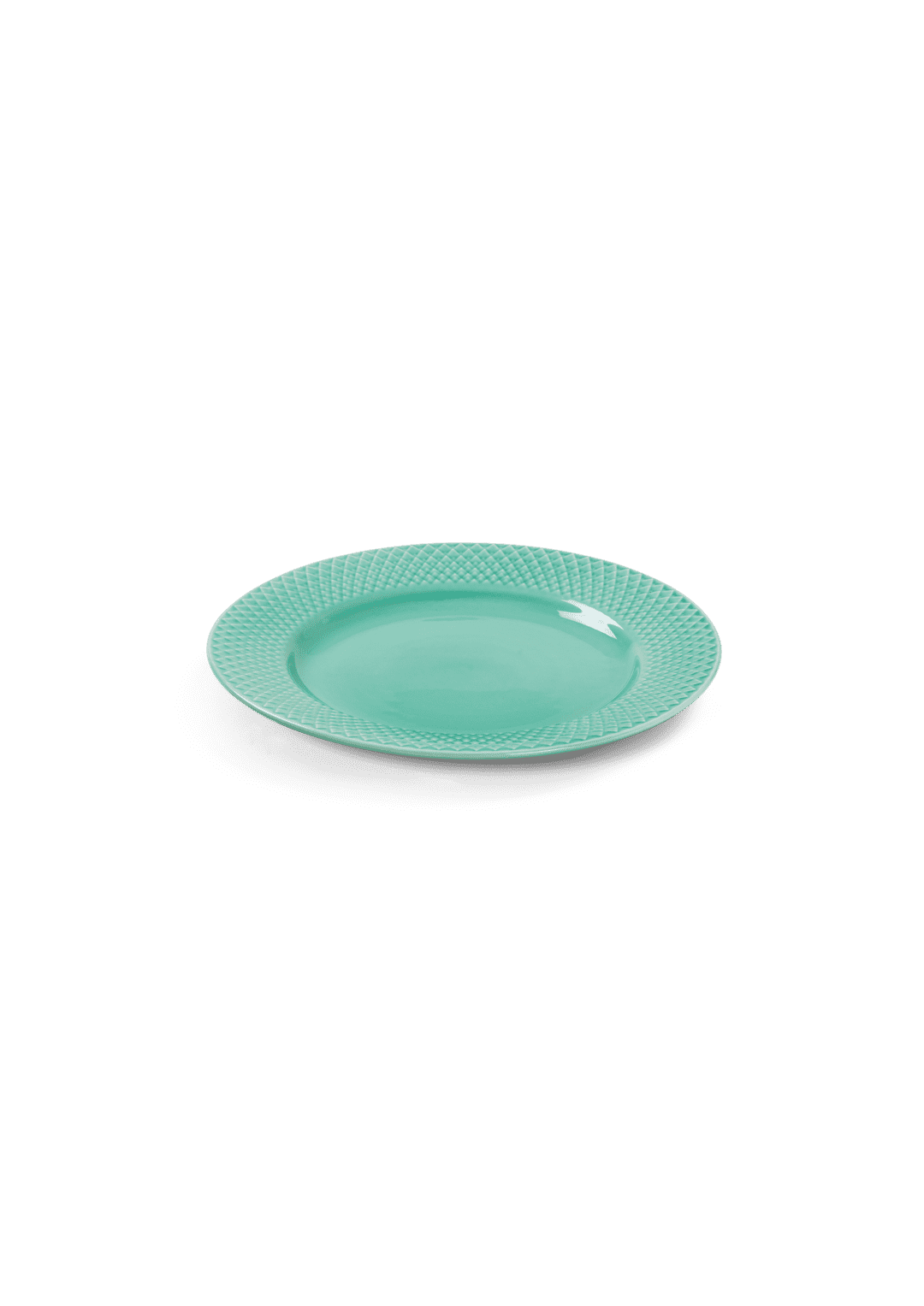 Rhombe Color Lunch plate aqua Ø21