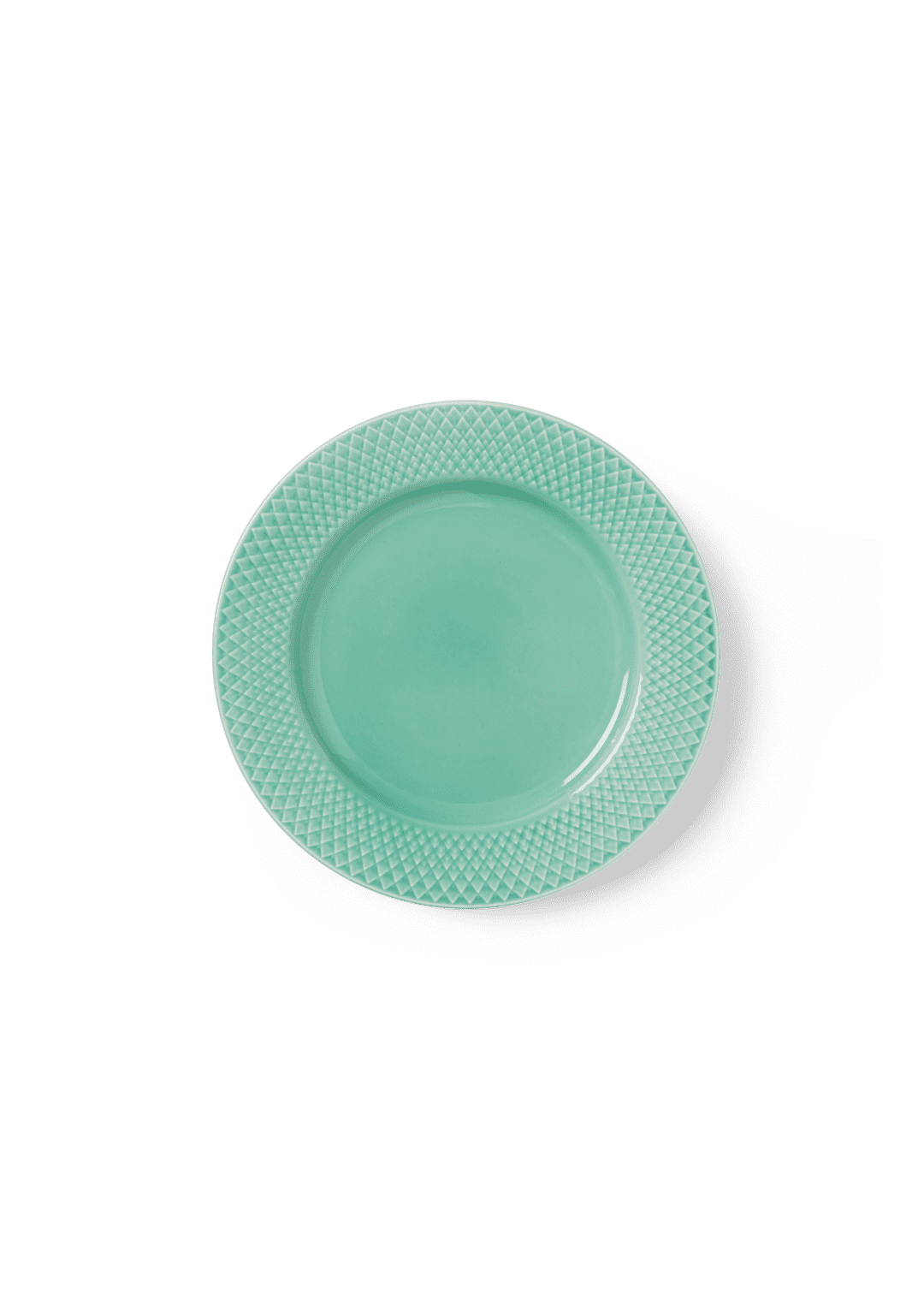 Rhombe Color Lunch plate aqua Ø21