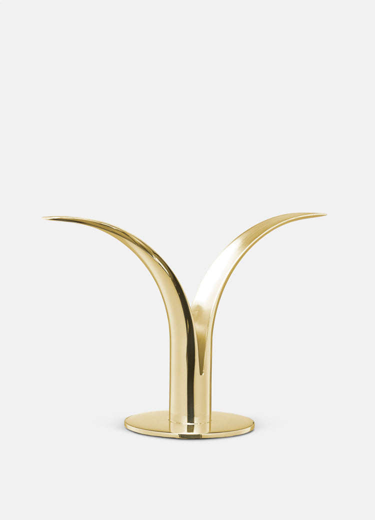 The Lily Candlestick -Brass