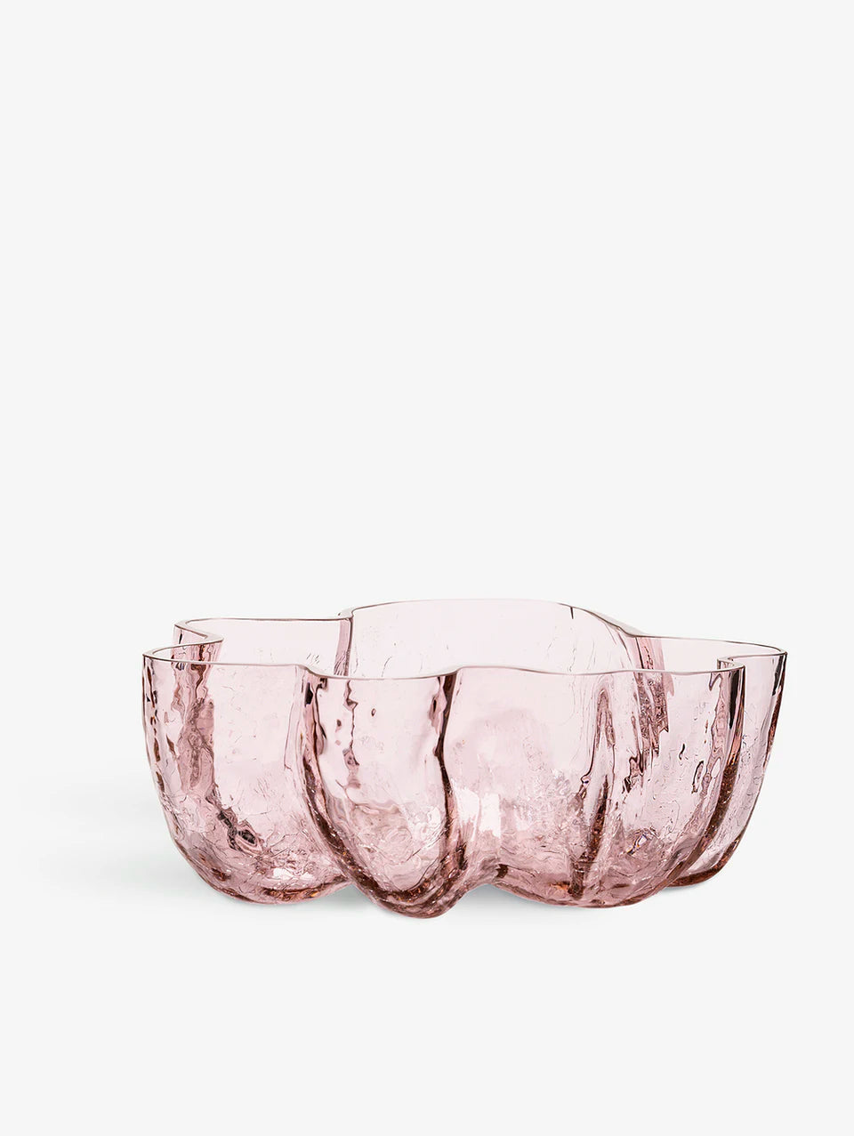 Crackle bowl pink Åsa Jungnelius