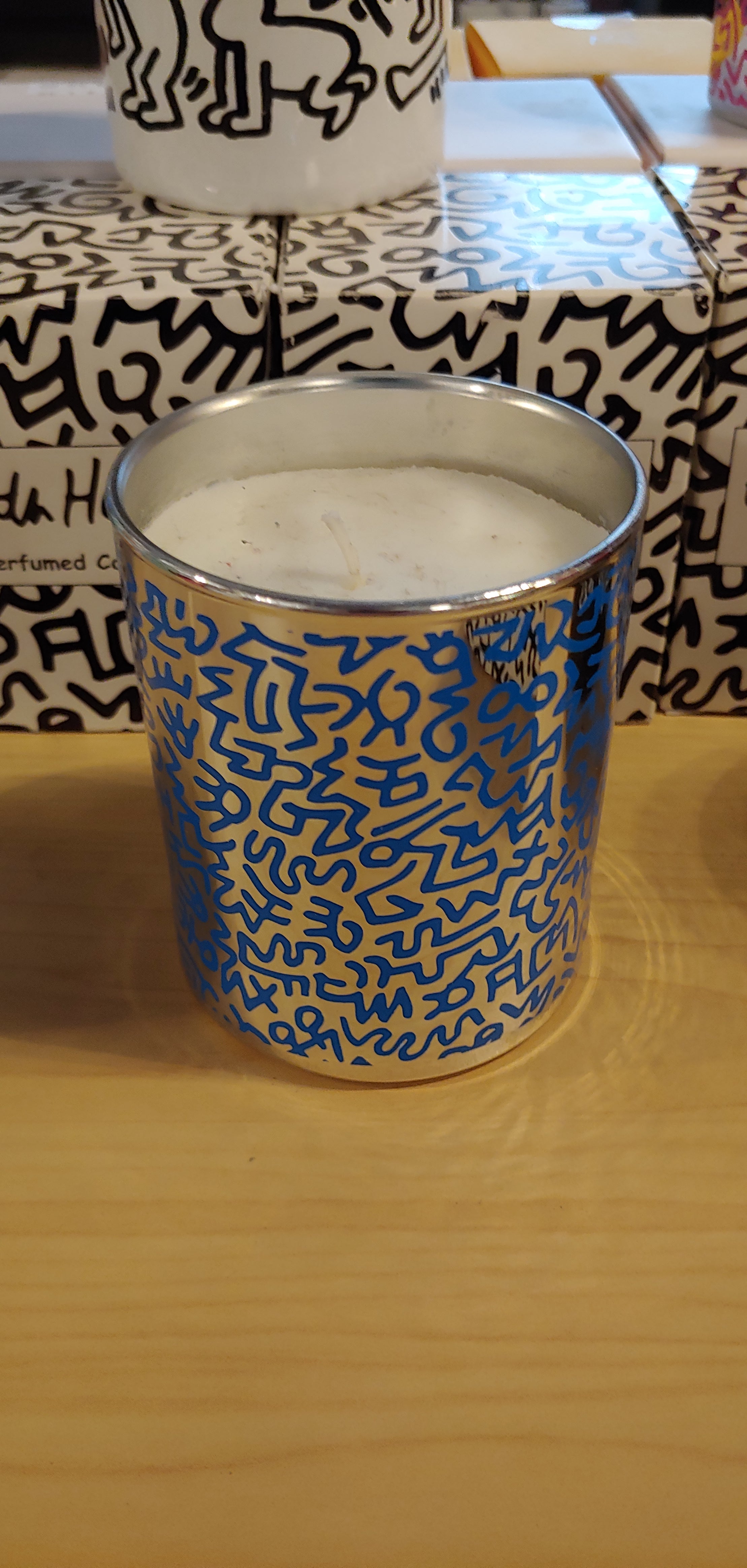 Keith Haring Blue Chrome scented candle