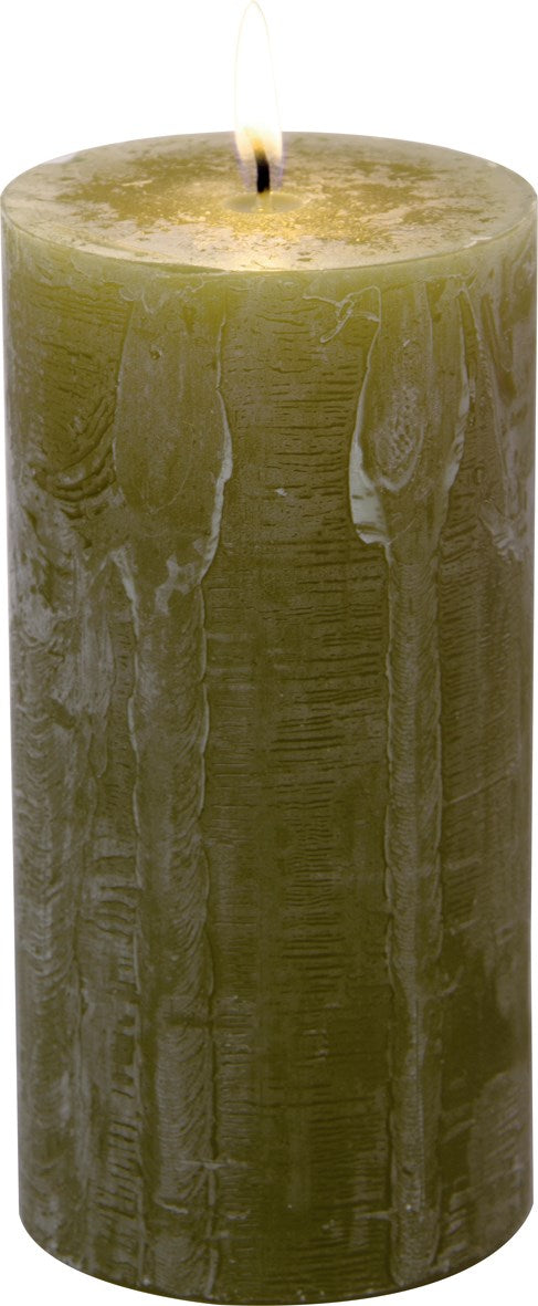 IHR- Pillar Candle (14 cm) OLIVE