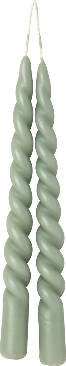 Twist candles (pair 24cm / 9.5")