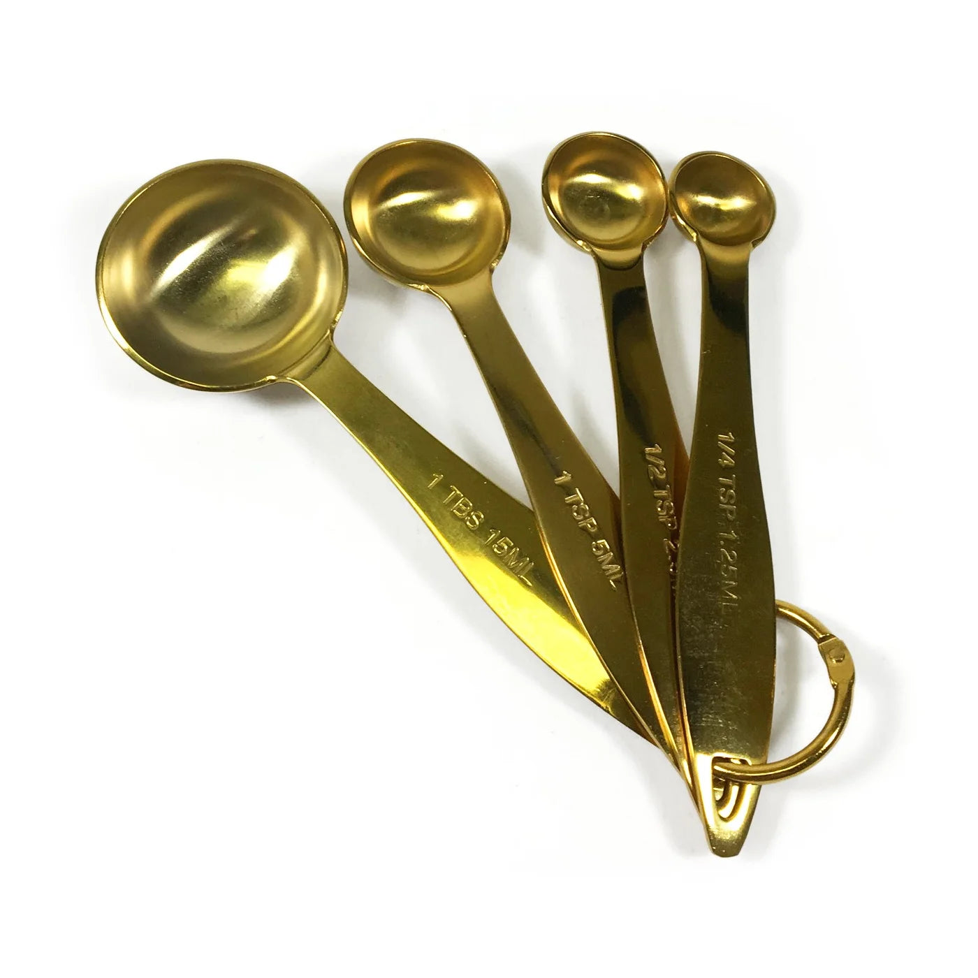 Measuring Spoons S/4 Gold