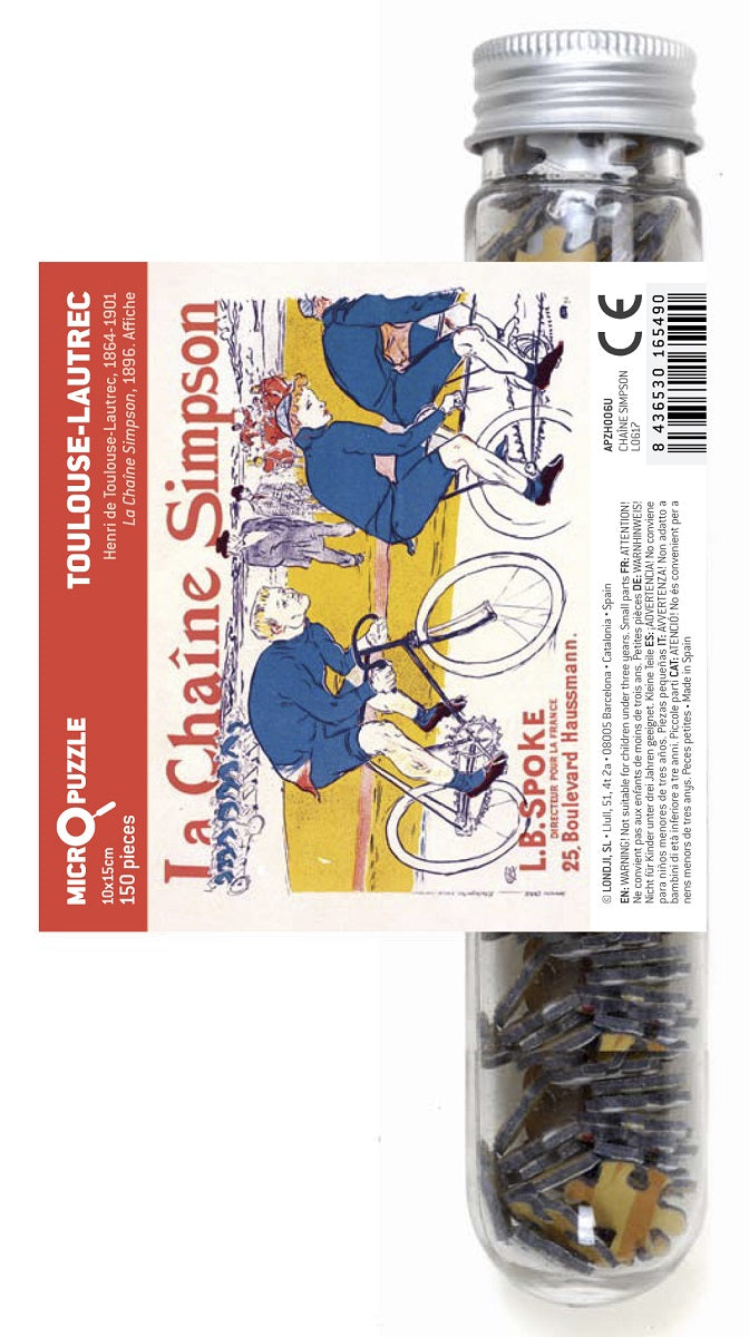 Micropuzzle - Toulouse-Lautrec  ( 1 puzzle five versions )