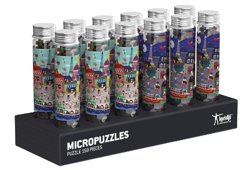 Micropuzzle - Day & Night Paris ( 1 puzzle two versions )