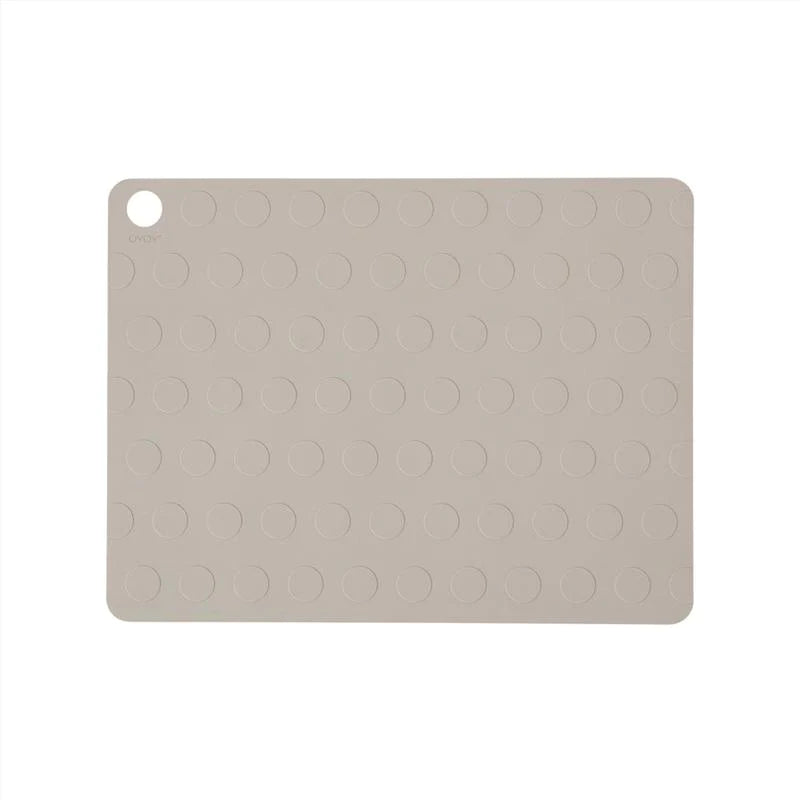 Placemat Dotto - Pack of 2 × 2 Clay