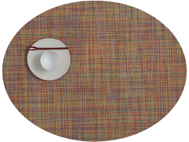Chilewich Placemat Oval 14x19.25" Mini Basketweave (multiple colours)