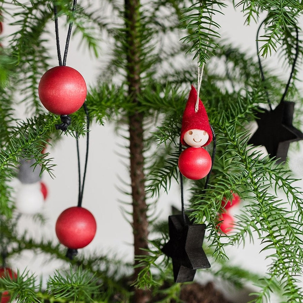 Tonttu Elf hanging tree decoration set