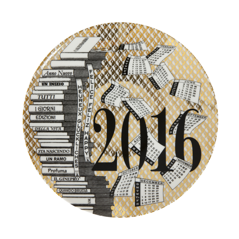 Fornasetti Plate Gold 2016