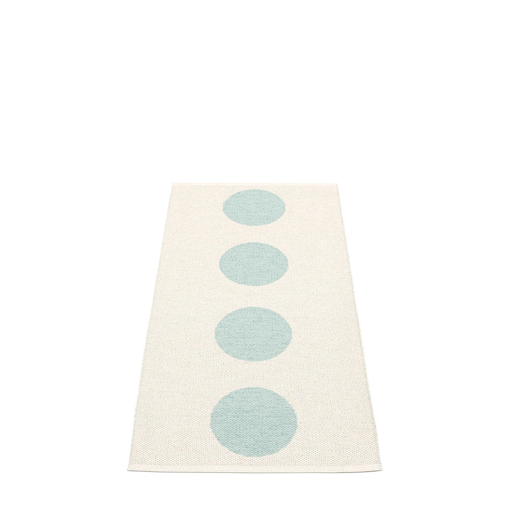 70x150cm / 2.25x5ft VERA RUG - PALE TURQUOISE/VANILLA