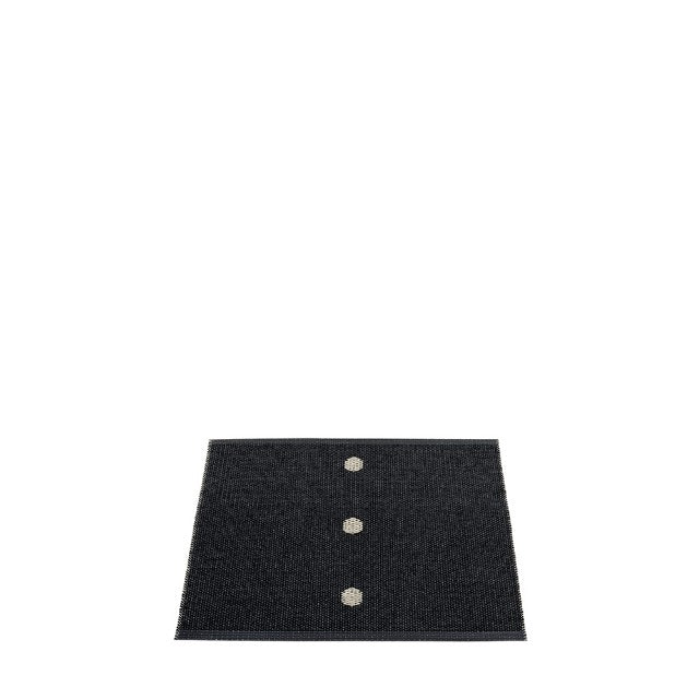 70x60cm  /  2.25x2ft PEG RUG - BLACK/LINEN