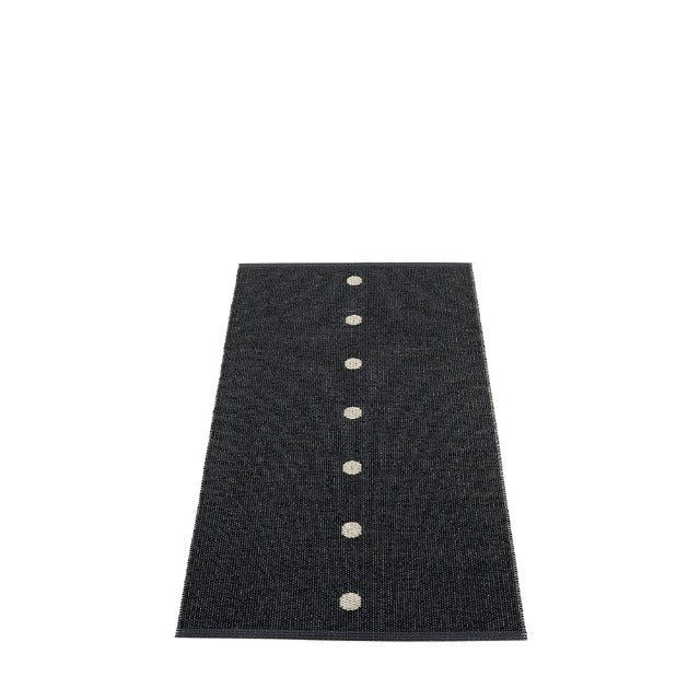 70x200cm  /  2.25x6.5ft PEG RUG - BLACK/LINEN
