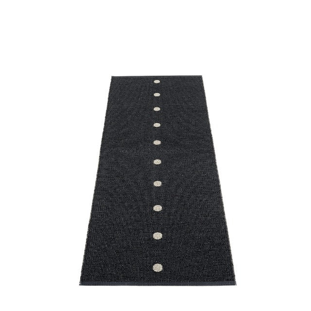 70x200cm  /  2.25x6.5ft PEG RUG - BLACK/LINEN