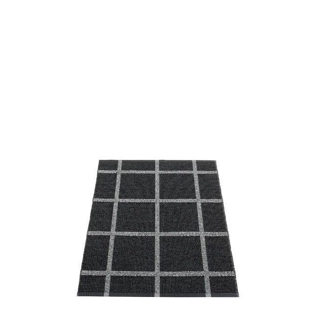 70x100cm / 2.25x3.25ft ADA RUG - Black/Granit Metallic