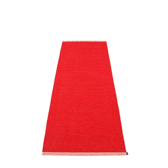 70x200cm  /  2.25x6.5ft MONO RUG CORAL RED/RED