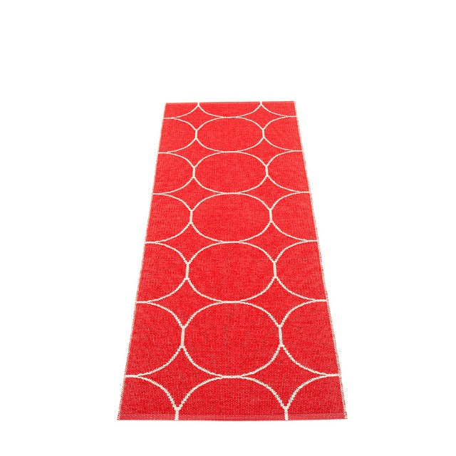 All sizes BOO RUG - RED/VANILLA