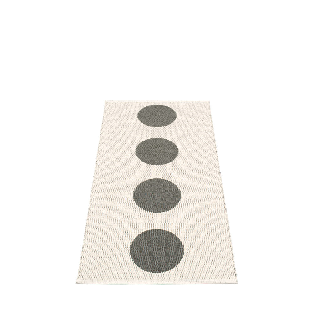 70x150cm / 2.25x5ft VERA RUG - CHARCOAL/VANILLA