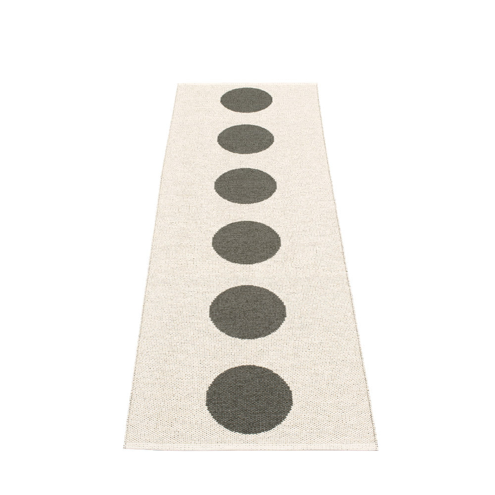 70x225cm / 2.25x7.5ft VERA RUG - CHARCOAL/VANILLA