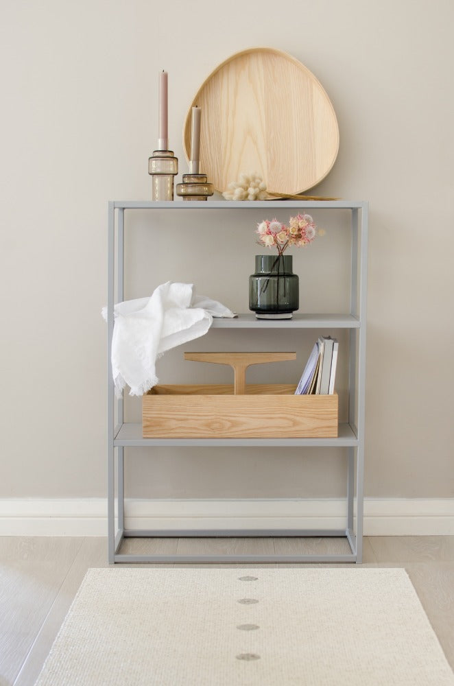 70x140cm  / 2.25x4.5ft PEG RUG - LINEN/VANILLA