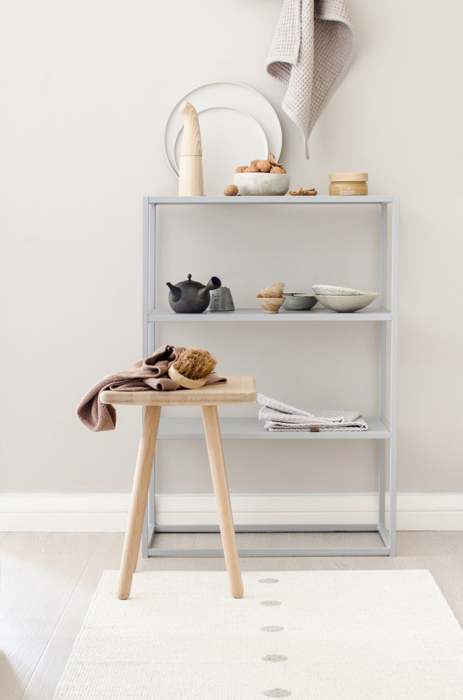 70x140cm  / 2.25x4.5ft PEG RUG - LINEN/VANILLA