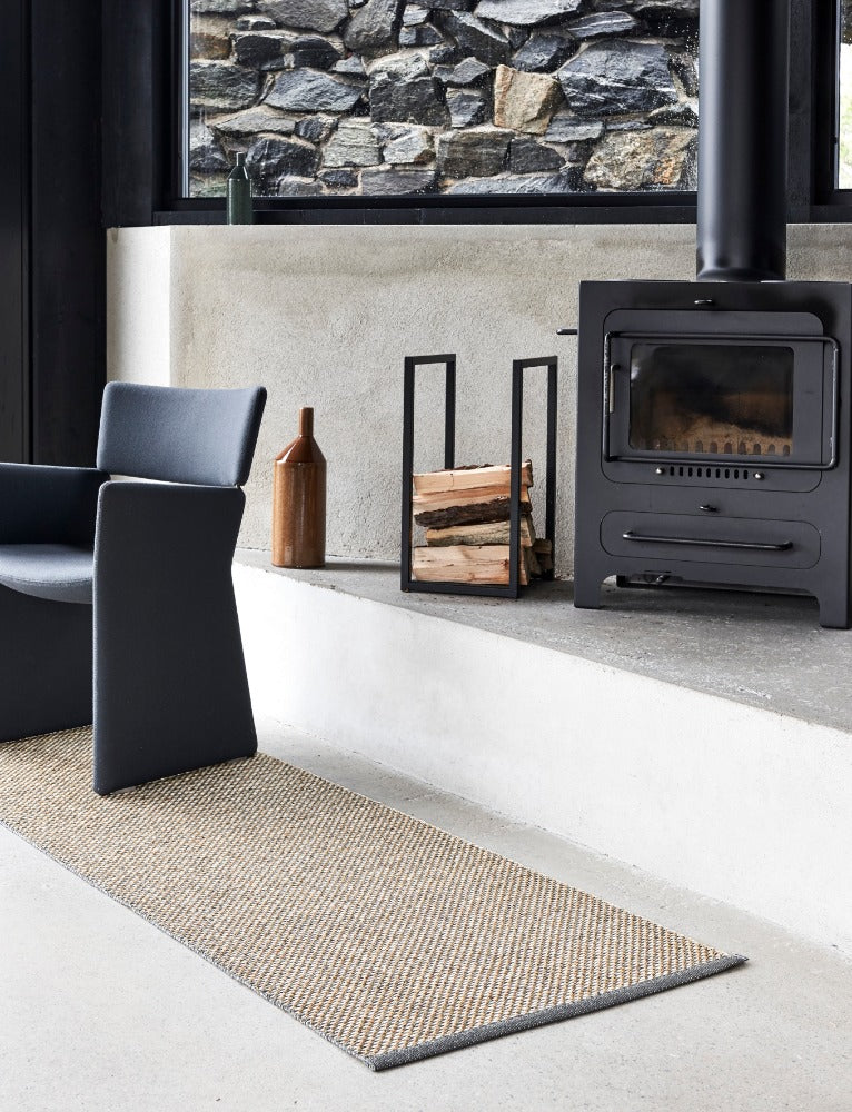 70x200cm  /  2.25x6.5ft EFFI RUG - GRANIT/OCHRE/VANILLA