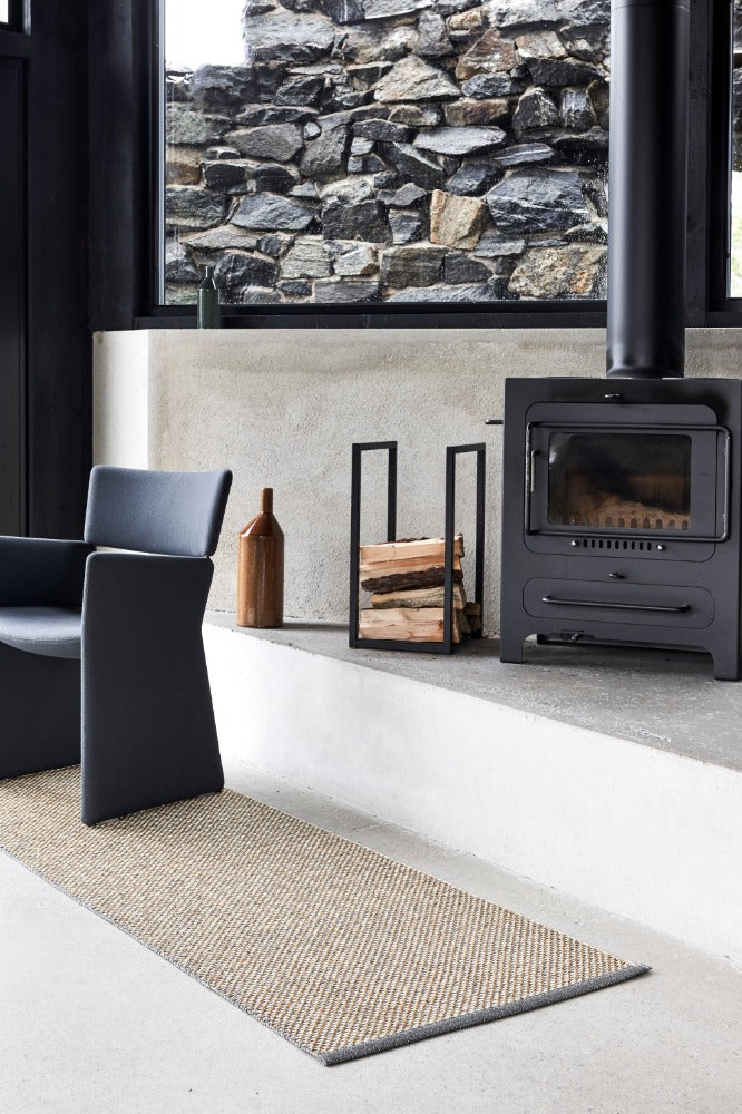 60x85cm /  2x2.75ft EFFI RUG - WARM GREY/BROWN/VANILLA