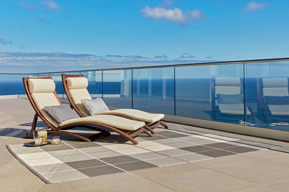 70x140cm / 2.25x4.5ft ED RUG - Charcoal / Warm Grey / Vanilla