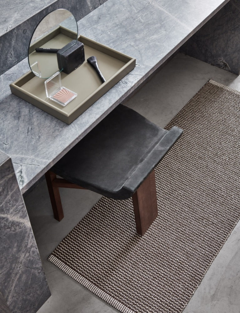 70x200cm  /  2.25x6.5ft MONO RUG DARK BROWN/DARK LINEN