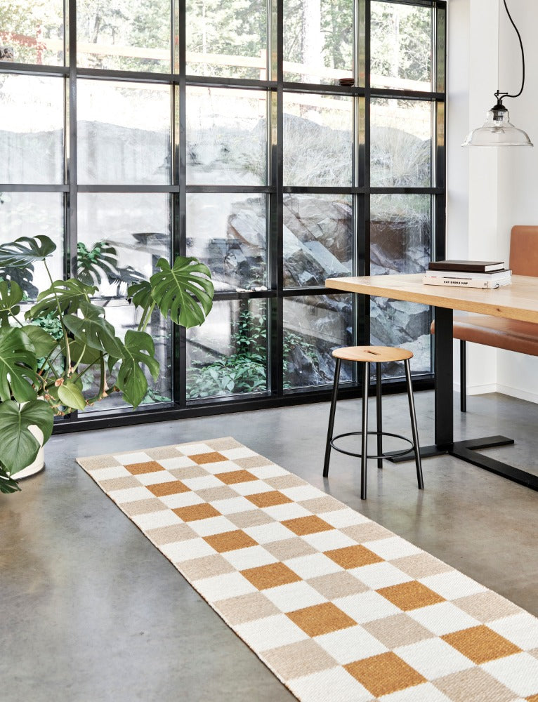 70x160cm  /  2.25x5.25ft PIX RUG - BEIGE/VANILLA/OCHRE