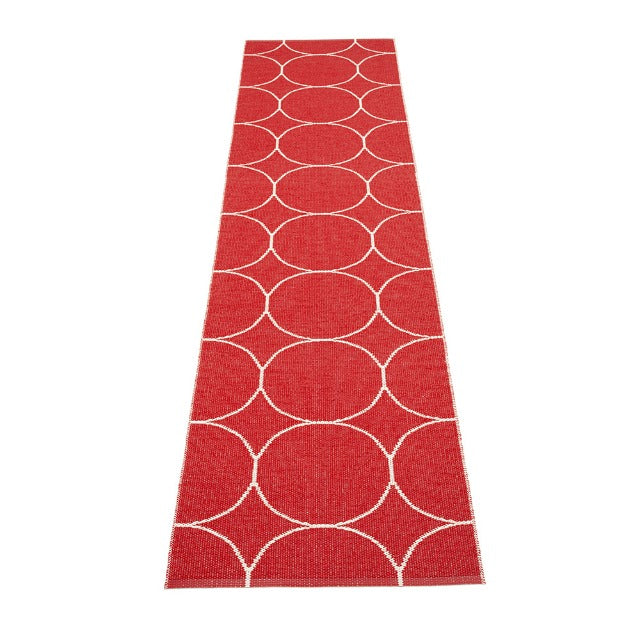 All sizes BOO RUG - RED/VANILLA