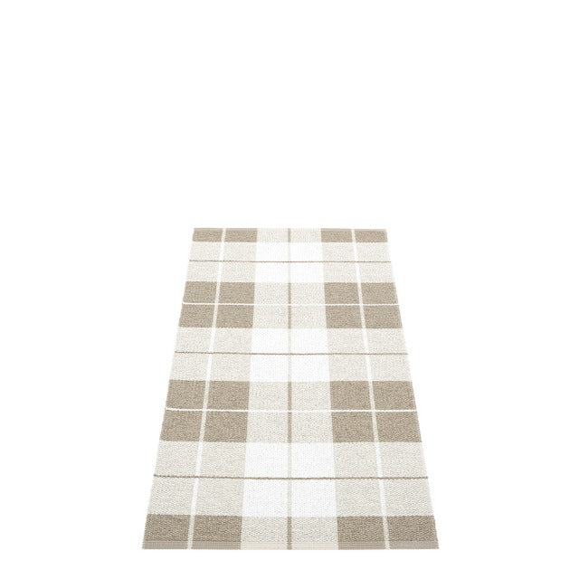 70x140cm / 2.25x4.5ft ED RUG - Dark Linen / Fossil Grey / White