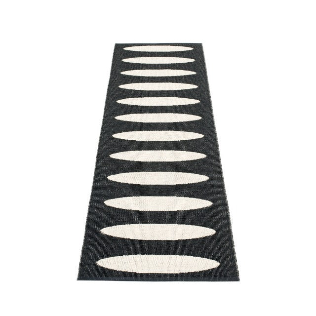 70x225cm / 2.25x7.5ft ELLA RUG - BLACK/VANILLA